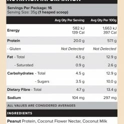 Muscle Nation 30% EOFY SALE PLANT PROTEIN - Peanut Butter - 16 Serves