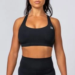 Muscle Nation Power Bra - Black Womens