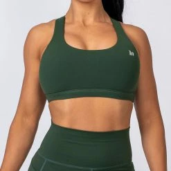 Muscle Nation Womens Power Bra - Moss