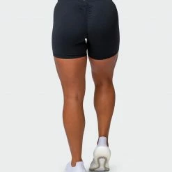 Muscle Nation Prize Fighter Bike Shorts - Black W/ White & Aqua 30% EOFY SALE