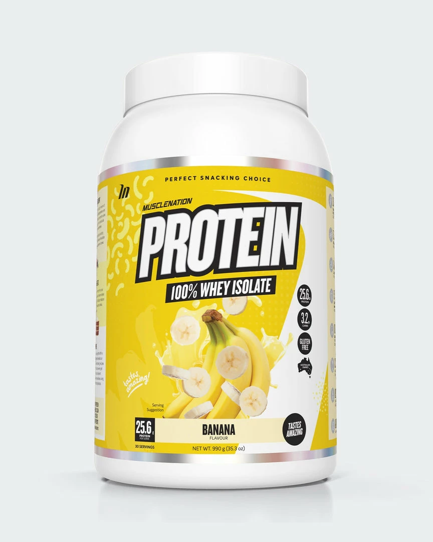 Deals ✔️ Muscle Nation WHEY Protein Isolate - Banana - 30 Serves 30% EOFY SALE ✨ 3 Muscle Nation WHEY Protein Isolate - Banana - 30 Serves 30% EOFY SALE