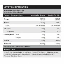 Best Pirce 🤩 Muscle Nation 30% EOFY SALE WHEY Protein Isolate - Cinnamon Churros - 30 Serves 👍 8 Muscle Nation 30% EOFY SALE WHEY Protein Isolate - Cinnamon Churros - 30 Serves