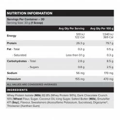 Muscle Nation WHEY Protein Isolate - Cookies & Cream - 30 Serves