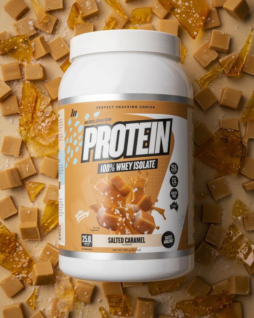 Best Pirce ⭐ Muscle Nation 30% EOFY SALE WHEY Protein Isolate - Salted Caramel - 30 Serves 🥰 4 Muscle Nation 30% EOFY SALE WHEY Protein Isolate - Salted Caramel - 30 Serves