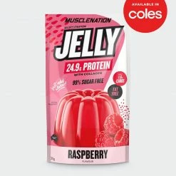 Muscle Nation PROTEIN JELLY + Collagen - Raspberry - Single Serve 30% EOFY SALE