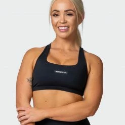 Muscle Nation Flex Bra - Black Welcome To The Club