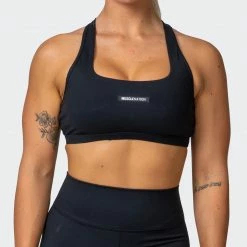 Muscle Nation Flex Bra - Black Welcome To The Club