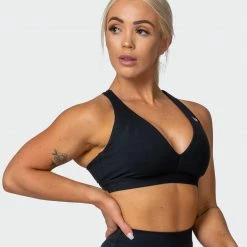 Muscle Nation All-Star Deep V Bra - Black