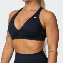 Muscle Nation All-Star Deep V Bra - Black
