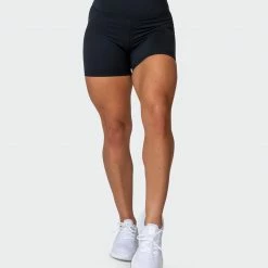 Muscle Nation Signature Scrunch Midway Shorts - Black