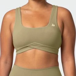 Muscle Nation Butter Pulse Bra - Aloe