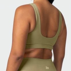 Wholesale 😉 Muscle Nation Butter Pulse Bra - Aloe 👏 13 Muscle Nation Butter Pulse Bra - Aloe