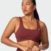 Muscle Nation Pulse Bra - Rhubarb Butter