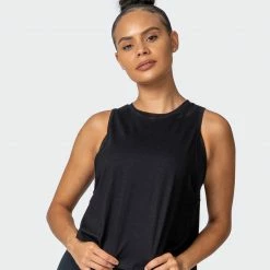 Muscle Nation Womens Recovery Tank - Black