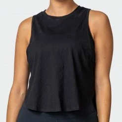 Muscle Nation Womens Recovery Tank - Black