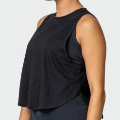 Muscle Nation Womens Recovery Tank - Black