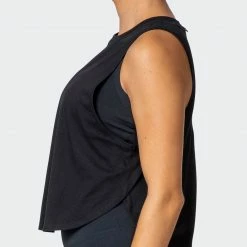 Muscle Nation Womens Recovery Tank - Black