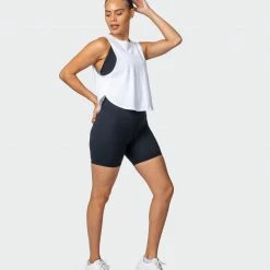 Muscle Nation Recovery Tank - White Womens