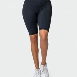 Muscle Nation 30% EOFY SALE Signature Scrunch Referee Length Shorts - Black