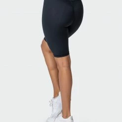 Muscle Nation 30% EOFY SALE Signature Scrunch Referee Length Shorts - Black