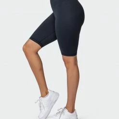 Muscle Nation 30% EOFY SALE Signature Scrunch Referee Length Shorts - Black