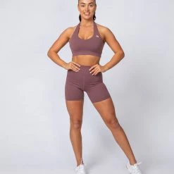 Muscle Nation Signature Referee Length High Waist Scrunch - Dusk Scrunch Bum