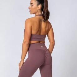 Muscle Nation Signature Referee Length High Waist Scrunch - Dusk Scrunch Bum