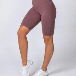 Muscle Nation Signature Referee Length High Waist Scrunch - Dusk Scrunch Bum