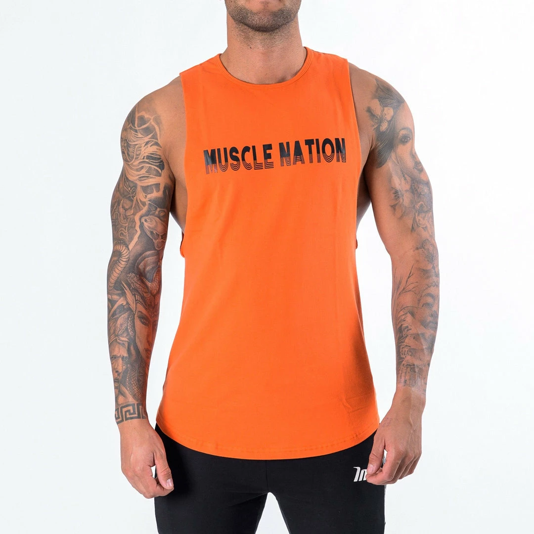 Budget ๐ Muscle Nation ๐ฉ Womens Retro Tank - Orange ๐ 3 Muscle Nation Womens Retro Tank - Orange