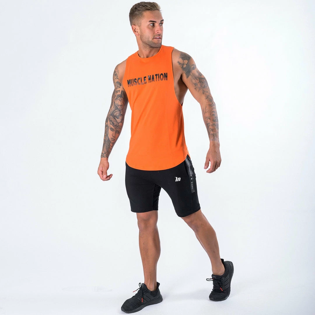 Budget ๐ Muscle Nation ๐ฉ Womens Retro Tank - Orange ๐ 5 Muscle Nation Womens Retro Tank - Orange