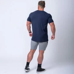 Muscle Nation Retro Tee - Navy Mens