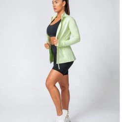Muscle Nation Run Faster Zip Jacket - Minty Womens