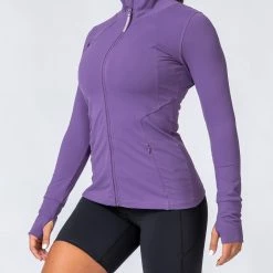 Muscle Nation Run Faster Zip Jacket - Velvet Purple