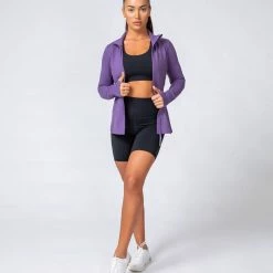 Muscle Nation Run Faster Zip Jacket - Velvet Purple