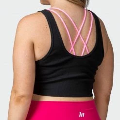 Muscle Nation Scorching Hot Ribbed Tank - Black