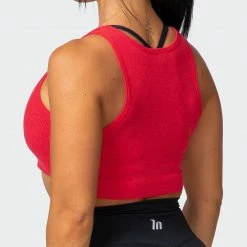 Cheap โ๏ธ Muscle Nation Script Rib Cropped Tank - Hot Red ๐ฉ Womens ๐ 14 Muscle Nation Script Rib Cropped Tank - Hot Red Womens