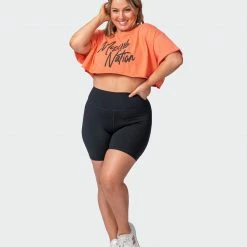 Promo ๐ Muscle Nation ๐ฉ Womens Script Super Cropped Tee - Washed Citrus ๐ฏ 24 Muscle Nation Womens Script Super Cropped Tee - Washed Citrus