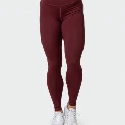 Budget ✔️ Muscle Nation Scrunch Ankle Length Leggings - Merlot 🧨 10 Muscle Nation Scrunch Ankle Length Leggings - Merlot