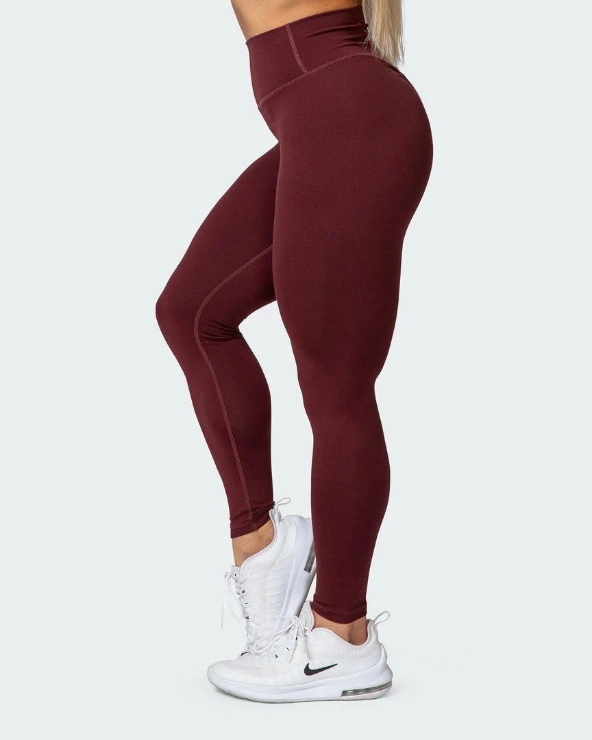 Budget ✔️ Muscle Nation Scrunch Ankle Length Leggings - Merlot 🧨 6 Muscle Nation Scrunch Ankle Length Leggings - Merlot