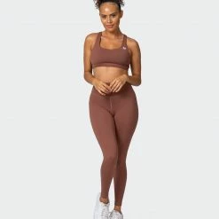Muscle Nation Featured Scrunch Ankle Length Leggings - Pecan