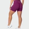 Muscle Nation Signature Scrunch Bike Shorts - Boysenberry Featured