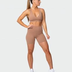 Deals ๐ Muscle Nation Signature Scrunch Bike Shorts - Chai โ๏ธ 13 Muscle Nation Signature Scrunch Bike Shorts - Chai