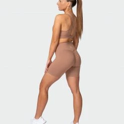 Deals ๐ Muscle Nation Signature Scrunch Bike Shorts - Chai โ๏ธ 17 Muscle Nation Signature Scrunch Bike Shorts - Chai