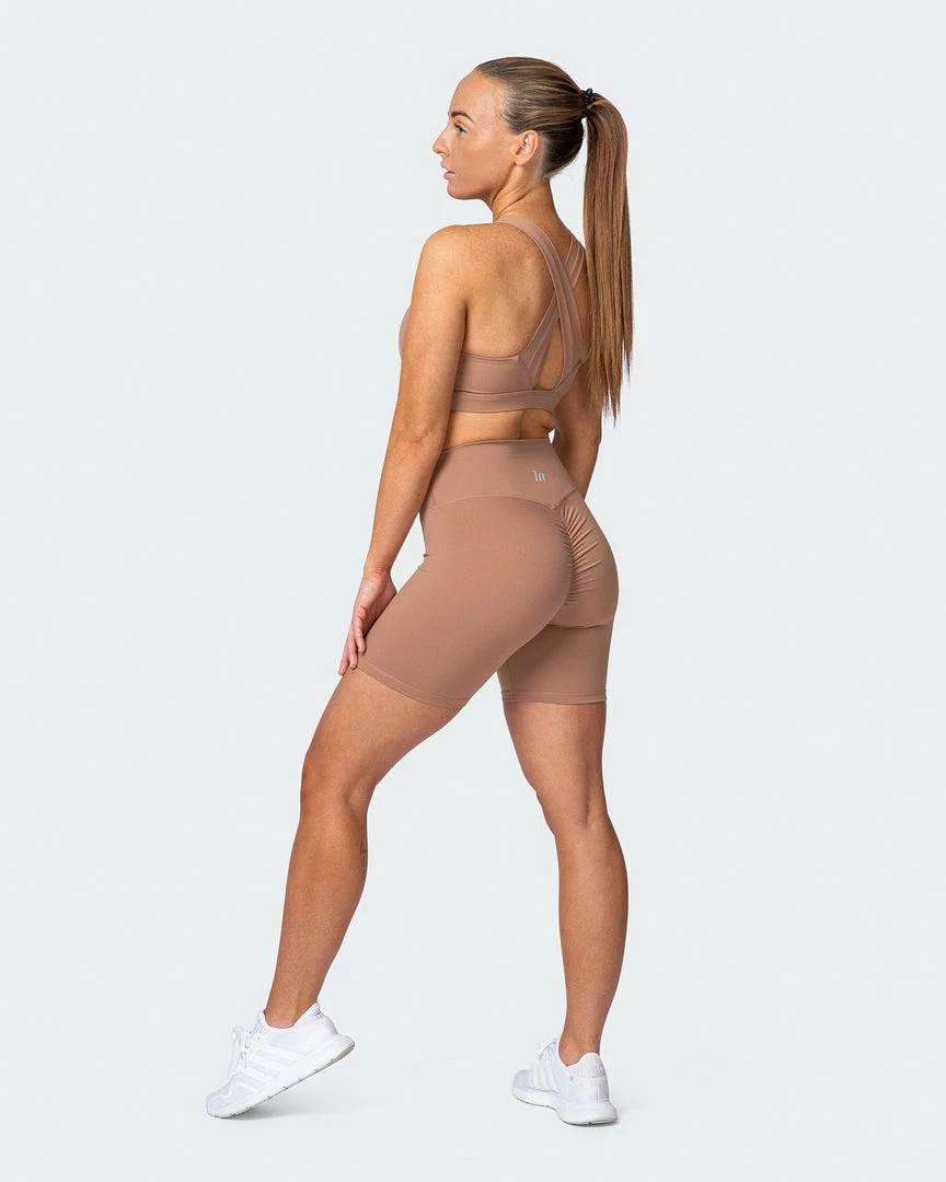 Deals ๐ Muscle Nation Signature Scrunch Bike Shorts - Chai โ๏ธ 10 Muscle Nation Signature Scrunch Bike Shorts - Chai