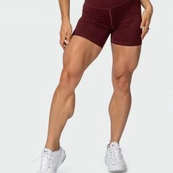 Muscle Nation Signature Scrunch Bike Shorts - Merlot