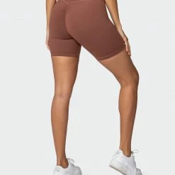 Muscle Nation Featured Signature Scrunch Bike Shorts - Pecan