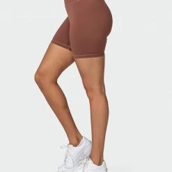 Muscle Nation Featured Signature Scrunch Bike Shorts - Pecan