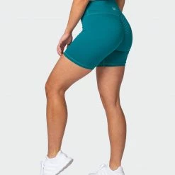 Muscle Nation Signature Scrunch Bike Shorts - Teal