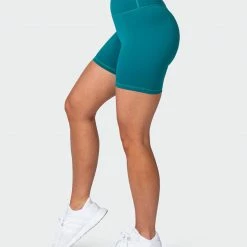 Muscle Nation Signature Scrunch Bike Shorts - Teal