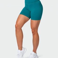 Muscle Nation Signature Scrunch Bike Shorts - Teal